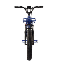 Vélo électrique à gros pneus DOUBLE BATTERIE 750w suspension complète cyclomoteur style cargo ebike cyclomoteur électrique cadre pour adultes