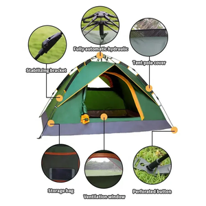 Outdoor Picnic Tent Outdoor Picnic Camping Tent Portable Collapsible Self - Bouncing Rain Proof <strong>Wilderness</strong> Camping Gear - Product Image 3