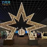 Sphère décorative de Noël géante en PVC de qualité commerciale, résistante, étanche IP65, pour extérieur, rue, centre commercial, jardin, paysage