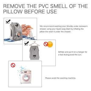 Coussin de soutien pour appuie-tête <span class=keywords><strong>gonflable</strong></span> pour le voyage en <span class=keywords><strong>avion</strong></span>, le cou, le menton et le corps. - Product Image 3