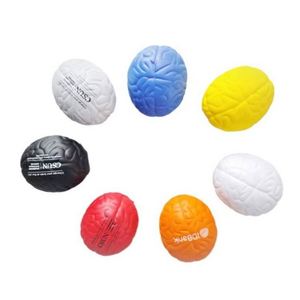 Custom Logo Stress Relief Brain Ball - <b>Squishy</b> Foam Sensory Toy for Kids & Adults - Promotional Gift Idea - Product Image 1