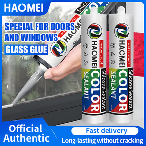하오메이 특가 판매 어항용 실리콘 코킹제 투명 방수 아세트산 실리콘 실란트 300ml 내후성 - Product Image 4