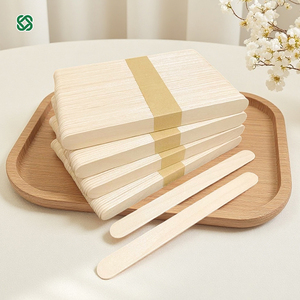 Mùa hè rẻ hơn giá nhà máy chất lượng tuyệt vời gỗ bạch dương Popsicle Sticks Ice Cream Sticks với logo - Product Image 4