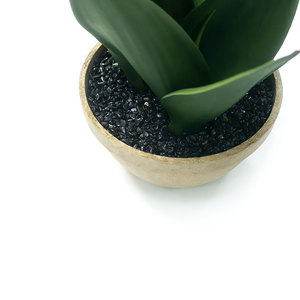 Plante Serpentine Artificielle en Pot en Fibre de Cellulose, Plantes Artificielles en Pot, Plante Sansevieria Artificielle pour la Décoration Intérieure de la Maison, de la Cuisine, de la Chambre et du Bureau - Product Image 4