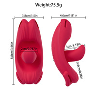 Vibrateur lingual portable pour femmes avec télécommande sans fil et sangle de fixation, appareil de bien-être personnel, vente en gros