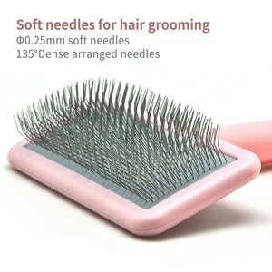 Baoli OEM 100x155mm leggero Slicker Cat Massage Pet Dematting toelettatura pettine <span class=keywords><strong>spazzola</strong></span> <span class=keywords><strong>per</strong></span> capelli <span class=keywords><strong>per</strong></span> districare Fluffing capelli - Product Image 3
