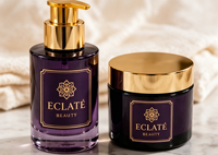 Étiquettes personnalisées pour emballages de bouteilles cosmétiques transparentes, autocollants en vinyle imperméables, estampage à chaud, logo en feuille d'or, étiquettes autocollantes pour parfums