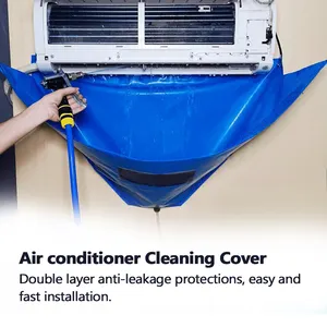 Couvercle de nettoyage de pièce de climatiseur étanche avec tuyaux d'eau outils de climatiseur sac de couverture en tissu oxford général
