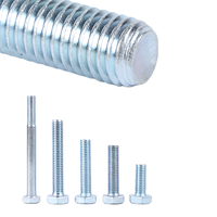 Vis à tête hexagonale à haute dureté, plaquée zinc bleu-blanc, à filetage lisse, résistante à l'usure, facile à assembler, disponible en gros