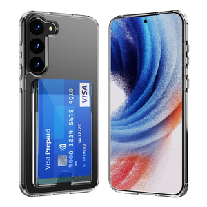 Ốp Trong S23 Plus Có Ngăn Đựng Thẻ, Ốp Điện Thoại Lai PC Cứng Chống Va Đập TPU Mềm Chống Sốc Cho Samsung Galaxy S23 Ultra - Product Image 1