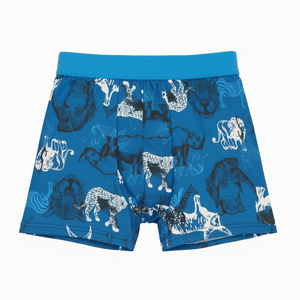 Pantaloncini e Intimo Sportivo da Uomo in Poliestere Stampato - <span class=keywords><strong>Boxer</strong></span> Traspiranti e Comodi Pantaloncini in Rete - Product Image 4