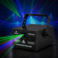 Luz Láser de Animación RGB de Alta Calidad de 10W 15W 30Kpps con Control por Aplicación Bluetooth DMX ILDA para DJ, Club, Conciertos y Eventos