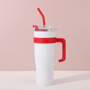 Vaso Térmico de Viaje para Auto, con Asa, 40oz, Tapa, Pajita, Antideslizante, OEM, ODM, Logotipo Personalizado - Product Image 3