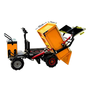 Chariot électrique à trois roues en acier jaune avec plateau fermé pour usage industriel, construction durable avec revêtement en poudre - Product Image 6