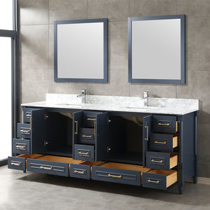 Mueble de Baño Moderno de Madera Sólida Estilo Farmhouse con Espejo Enmarcado Incluido, Resistente al Agua y Ecológico para Apartamento - Product Image 3