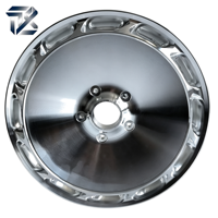 Velg CNC Presisi dari Aluminium Billet, Model Deep Dish, Poles Cermin untuk Kendaraan Kustom OEM