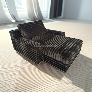 Muebles para el hogar ocio sala de estar sofá cama <span class=keywords><strong>puff</strong></span> tela cómoda cama relajante sofá asiento individual Villa interior salón cama sofá - Product Image 6