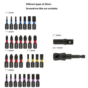 Jeu d'embouts de tournevis pour outils ménagers Jeu d'embouts de tournevis à percussion 32 pièces pour perceuses et tournevis Assortiment de forets en acier dans une mallette de rangement - Product Image 5