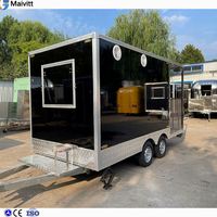 Conteneur de cuisine commerciale mobile pour restaurant, bar, restauration rapide, pizzeria, remorque, 20 pieds, 40 pieds, à vendre