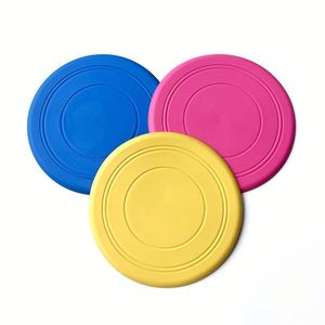 Soft TPR Silicone Dog Flying Disc Toy <b>Bite</b> Resistant Pet Training Interactive Throwing Toy Multiple Colors for Outdoor Play - Product Image 3