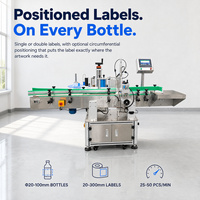 Machine d'étiquetage automatique verticale professionnelle en acier inoxydable pour bouteilles rondes, idéale pour les lignes de jus