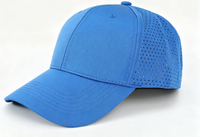 Casquettes de baseball personnalisées à faible MOQ, séchage rapide, en nylon perforé au laser, respirantes, résistantes à l'eau, pour sports de plein air