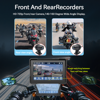 Lecteur multimédia sans fil pour moto, navigation, liaison téléphonique, écran tactile intelligent, écran portable de 5 pouces, lecteur MP5, étanche IP67