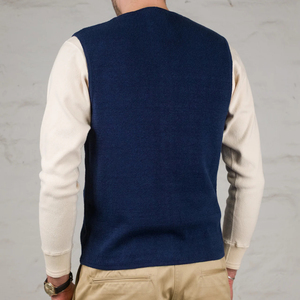 Chaleco de Lino Clásico Vintage de Hickory para <span class=keywords><strong>Hombre</strong></span>, Corte Slim Fit, Ideal para Bodas de Verano - Product Image 4