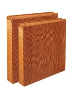 Nuevo Panel de Enfriamiento Evaporativo de Pared con Marco Galvanizado, Cortina Húmeda de Panal de Abeja de Alta Eficiencia para Control de Temperatura en Invernaderos Agrícolas