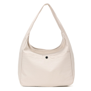 Custom Logo Durable Foldable Waterproof Nylon Hobo <b>Handbag</b> Single Strap Minimalist Design Zipper Closure Large Capacity Women's - Product Image 6