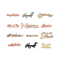 Étiquettes de logo pour lacets de chaussures, breloques, plaques vierges pour baskets, décoration, accessoires colorés en argent, mode, métal, étiquette de logo personnalisée