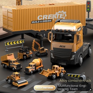 ชุดของเล่น<span class=keywords><strong>รถ</strong></span>บรรทุกจำลองอัลลอยด์ 1:5 พร้อมฉาก<span class=keywords><strong>จอด</strong></span><span class=keywords><strong>รถ</strong></span>อเนกประสงค์สำหรับเด็ก - Product Image 1