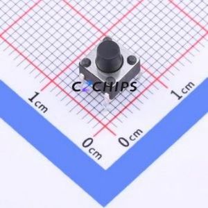 TSD001B06526A Tactile Switch Through hole Component (THT)-4P,6x6mm Switch Round Button 2.6N Through Hole 6mm - Product Image 1