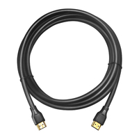 Câble vidéo 2.1 blindé tressé plaqué or étanche 8K, 48 Gbit/s 60 Hz, sans latence, paire torsadée, gaine PVC, 1M/2M/Longueur personnalisée