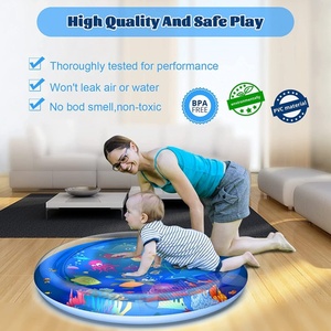 Alfombra Inflable de PVC para Jugar en el Agua, 100 CM, con Diez Juguetes de Colores Brillantes para Niños y Bebés, para Jugar en Casa, Jardín, Playa y Exteriores - Product Image 5