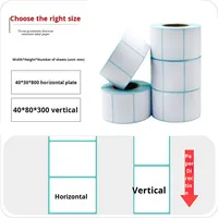 Étiquettes adhésives en papier thermique imperméable de la marque LY, utilisation logistique, papier rectangulaire vierge, impression de codes-barres uniques, autocollants personnalisés