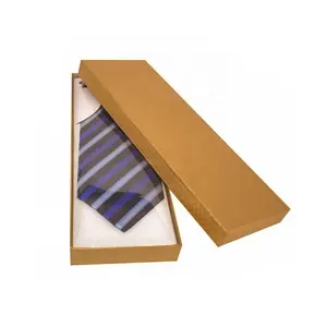 Hersteller kunden spezifische Männer Krawatte Verpackung Box Deckel und Basis Boxen Fliege Hochzeit Bankett Shirt Box mit PVC-Fenster