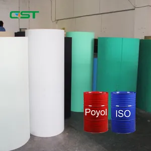 Fabrication de matières premières liquides en polyuréthane formule de densité personnalisée pour l'usine de fabrication de semelles intérieures à prix bon marché