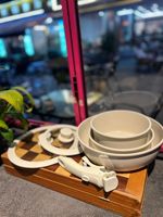 Ensemble de casseroles empilables Smeg 3 pièces avec poignée amovible, revêtement antiadhésif en pierre médicale, pour la cuisine, le camping et la maison