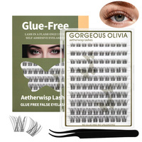 Kits d'extension de cils DIY en gros, cils en grappe auto-adhésifs sans colle, plateaux de cils 12mm 20mm