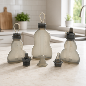 Bolsas Reutilizables de Silicona para Almacenamiento de <span class=keywords><strong>Leche</strong></span> <span class=keywords><strong>Materna</strong></span> y Alimentos para Bebés de 150ml y 250ml, Set de Biberones para Congelador - Product Image 1