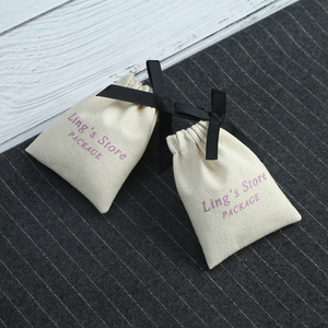 Sac à cordon en toile de coton biologique écologique 8x10 cm, pochette en mousseline pour bijoux, avec logo personnalisé imprimé – Grande Vente - Product Image 6