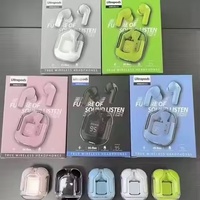 Écouteurs TWS Air31 transparents et tendance avec affichage numérique, étanches IPX8, V5.3, pour batterie de 300 mAh