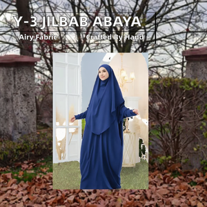 Abaya faite à la main sur mesure, 13 couleurs disponibles, robe de prière musulmane en polyester pour femmes, pour l'été et l'hiver - Product Image 3