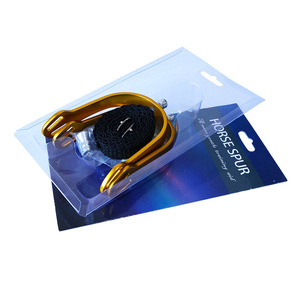 <span class=keywords><strong>Éperon</strong></span>s en alliage <span class=keywords><strong>d</strong></span>'aluminium avec sangles en sangle, quatre têtes interchangeables, couvercle sous vide, vendus par paire - Product Image 6