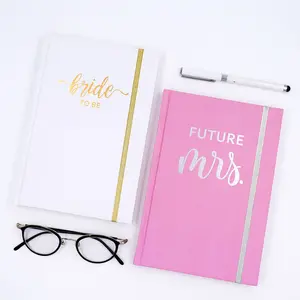 A5 Wedding Planner Wedding Guest Book Pregnancy Journal Notebooks Papier Journal Eco Friendly Notebook Pink White