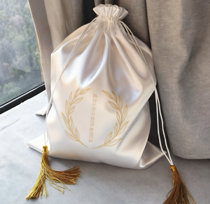 <span class=keywords><strong>Pochette</strong></span> en satin personnalisée <span class=keywords><strong>pour</strong></span> extensions de cheveux, sac d'emballage <span class=keywords><strong>pour</strong></span> perruque avec logo personnalisé - Product Image 1
