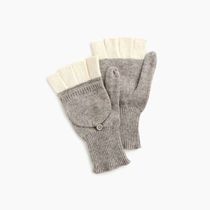 60/30/10 guanto in maglia di cotone/nylon/lana merino con patta per ragazza - Product Image 1