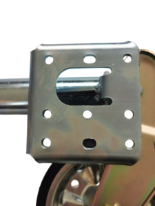 Rueda de Soporte para Remolque TOWDONE, Resistente, de Acero Plateado de 60 mm, Plegable Automáticamente, Capacidad de 500 kg, Rueda Sólida de 230x80 mm para Remolque de Caravana - Product Image 3