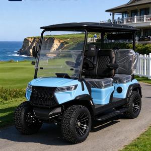 All Terrain 4 Seat Electric Golf Cart Lithium Battery Powered For Scenic <b>Spot</b> - Product Image 1